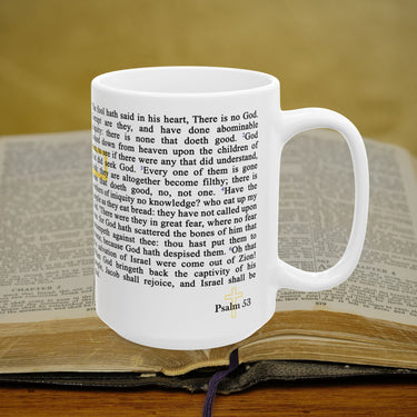 Psalm 53 Full Text - 15oz Coffee Mug